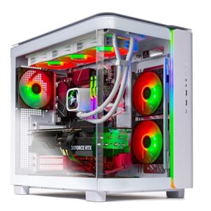 Skytech King 95 Gaming PC Desktop, Ryzen 7 9800X3D 4.7 GHz (5.2 GHz Turbo Boost), NVIDIA RTX 5070 Ti 16GB GDDR7, 1TB Gen4 SSD, 32GB DDR5 RAM 5600 RGB, 850W Gold PSU, 360mm ARGB AIO, Wi-Fi, Win 11